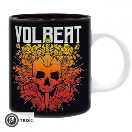 VOLBEAT - Mug - 320 ml - Crâne et Roses - subli - avec boîte x2*