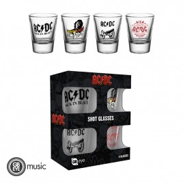 AC/DC - Set of 4 Shooters - "Mix"