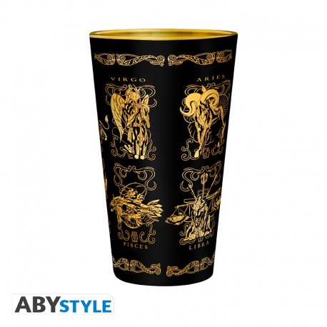 SAINT SEIYA - Verre XXL - 400 ml - Armures d'or - boîte x2