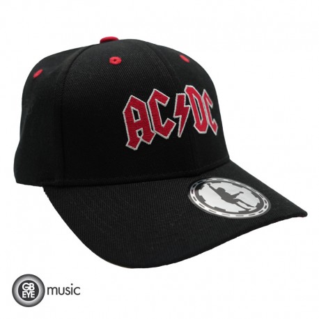 AC/DC - Casquette - Noir & Rouge - Logo