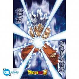 DRAGON BALL SUPER - Poster Maxi 91,5x61 Effet Métal - Goku