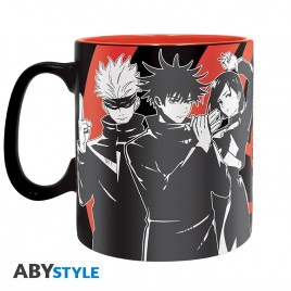 JUJUTSU KAISEN - Mug - 460 ml - Groupe noir & blanc - avec boîte x2
