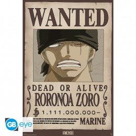ONE PIECE - Poster Maxi 91.5x61 - Wanted Zoro Wano