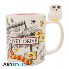 HARRY POTTER - Mug 3D handle - Hedwig & Privet Drive x2