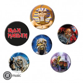 IRON MAIDEN - Pack de Badges - Mix X4