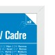 GBEYE - Cadre MDF Blanc - A4 - A4 - 21 x 29,7 cm - X2