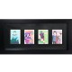 GBEYE - Trading Card Collector Frame 4 position Black (40x17cm) x 2