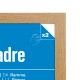 GBEYE - Cadre MDF Chêne - 40 x 40 cm - X2