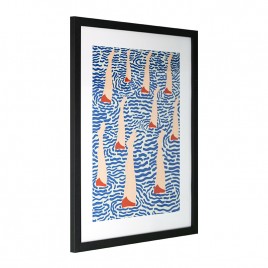 GBEYE - Framed print "Bañistas by Jota de Jai" (40x50cm) x2