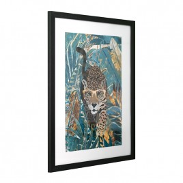 GBEYE - Framed print "Curious Jaguar in the rainforest" (40x50cm) x2