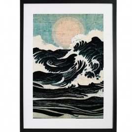 GBEYE - Framed print "Wild waves by Treechild" (50x70cm) x2