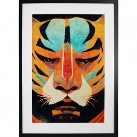 GBEYE - Tirage encadré "Strong tiger par Treechild" (50x70cm) x2
