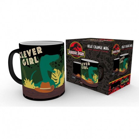 JURASSIC PARK - Mug heatchange - 320ml - Clever Girl - box x2*