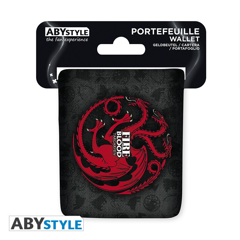 Game Of Thrones Dragon Wallet - Fire And Blood Themed Bifold PU Leather Wallet For Men