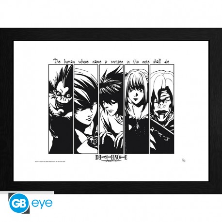 DEATH NOTE - Tirage encadré "Suspects" (30x40) x2