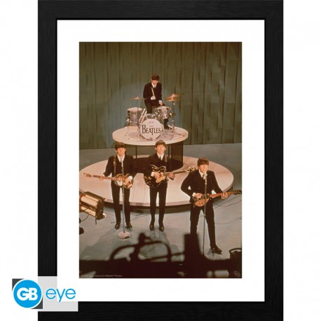 THE BEATLES - Framed print "Ed Sullivan Show" (30x40) x2