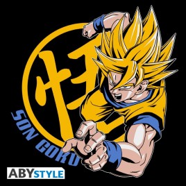 DRAGON BALL - Tshirt "DBZ/ Goku Super Saiyan" homme MC black - basic