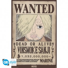 ONE PIECE - Poster Maxi 91,5x61 - Wanted Sanji Wano