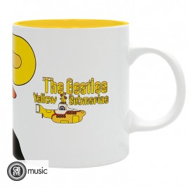 THE BEATLES - Mug - 320 ml - Yellow Sub Band - subli - boîte x2