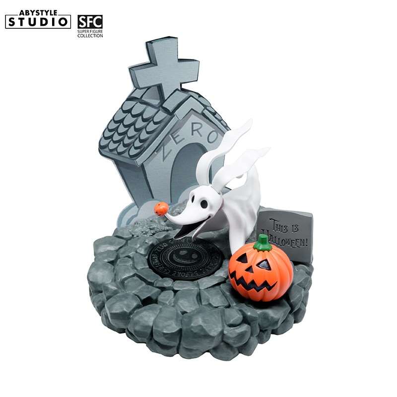 Nightmare Before Christmas Zero the outlets Ghost Dog Figurine Halloween Pumpkin Disney