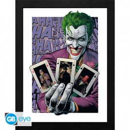 DC COMICS - Tirage encadré "Le Joker Cartes Haha" (30x40) x2