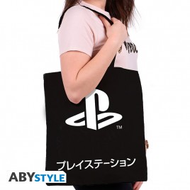 PLAYSTATION - Tote Bag - "Black Katakana"