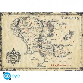 LORD OF THE RINGS - Parchment poster - Middle Earth