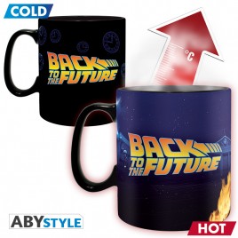 BACK TO THE FUTURE - Mug Heat Change - 460 ml "Time Machine" x2