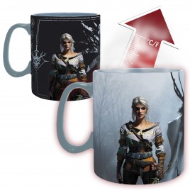 THE WITCHER - Mug Heat Change - 460 ml - Geralt & Ciri avec boîte x2