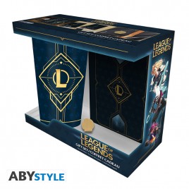 LEAGUE OF LEGENDS - Pck XXL glass + Pin + Notebook - ABYPCK267*