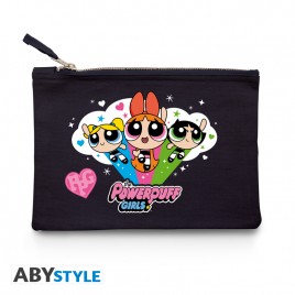 POWERPUFF GIRLS - Cosmetic Case-"Blossom, Bubbles and Buttercup"-Blue