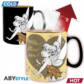DISNEY - Mug Heat Change - 460 ml - Clochette Paillettes - boîte x2