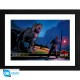 JURASSIC PARK - Framed print "Alan Grant vs T-Rex" (30x40) x2