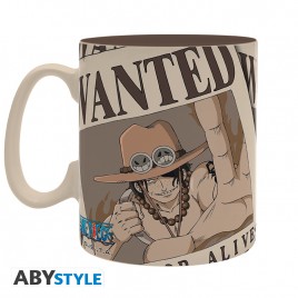 ONE PIECE - Mug - 460 ml - Wanted Ace - avec boîte CARTON x2