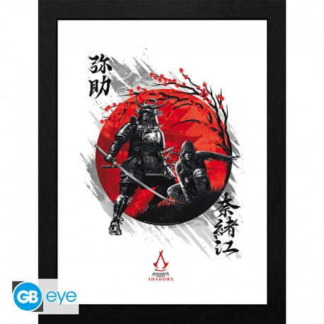ASSASSIN'S CREED - Framed print "Shadows Yasuke & Naoe" (30x40) x2