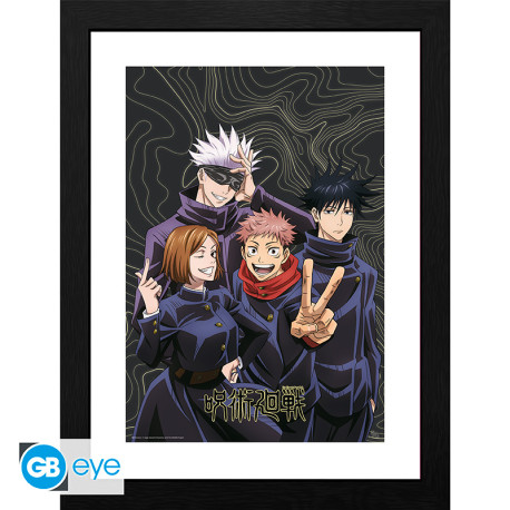 JUJUTSU KAISEN - Tirage encadré "Photo de groupe" (30x40) x2
