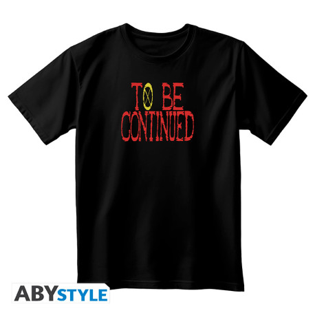 ONE PIECE - Unisex blackTshirt - TO BE CONTINUED