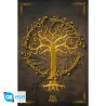 LORD OF THE RINGS - Poster Maxi 91,5x61 Effet Métal - Arbre Gondor