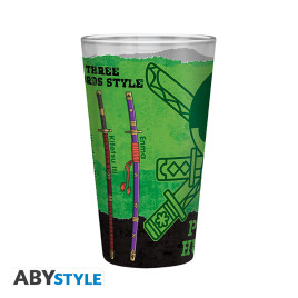 ONE PIECE - Verre XXL - 400 ml - Zoro - boîte x2