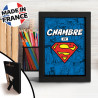 SUPERMAN - Cadre Kraft Noir 15x20 - "CHAMBRE DE SUPERMAN" x8*