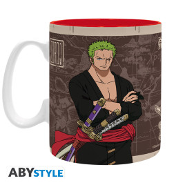 ONE PIECE - Mug - 460 ml - "Zoro Wanted" - subli - boîte x2