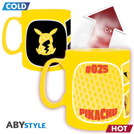 POKEMON - Mug Heat Change -460ml - Pikachu 25 - boîte carton x2(W11)