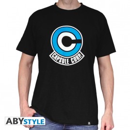DRAGON BALL - Tshirt "DB/ Capsule Corp" homme MC black - basic