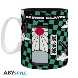 DEMON SLAYER - Mug - 460 ml - Tanjiro noir & vert S2 - subli -boîtex2