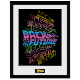 BACK TO THE FUTURE - Framed print "Neon" (30x40) x2*