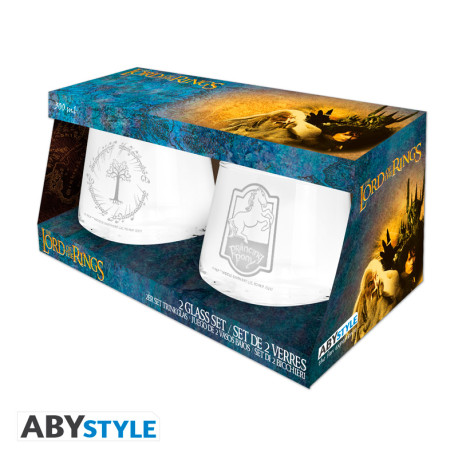 LORD OF THE RINGS - Set de 2 verres Poney Fringant & Gondor EUROPE x2