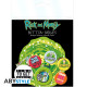RICK AND MORTY - Pack de Badges - Citations X4