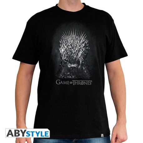 GAME OF THRONES - Tshirt "Trône de fer" homme MC black - New Fit*