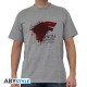 GAME OF THRONES - Tshirt "The North..." homme MC sport grey - basic*