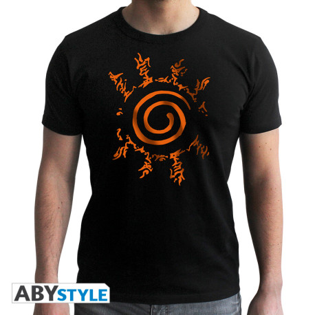NARUTO SHIPPUDEN - Tshirt "Sceau" homme MC black- newfit voir TEX837*